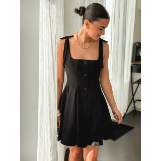 Robe courte Léanna - Noir