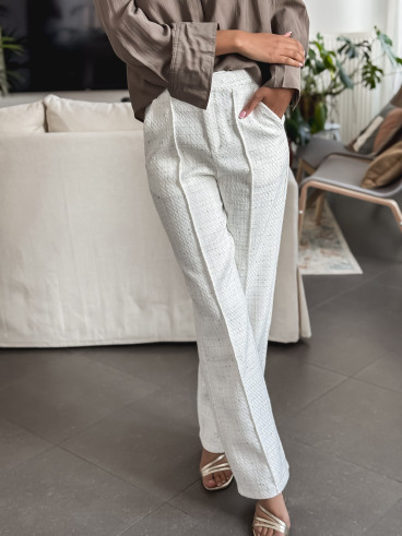 Pantalon Camélia - Ecru/Doré