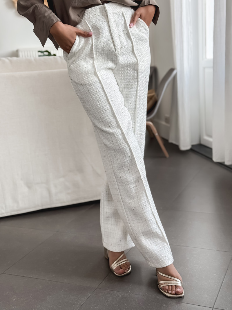 Pantalon Camélia - Ecru/Doré