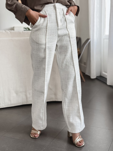 Pantalon Camélia - Ecru/Doré