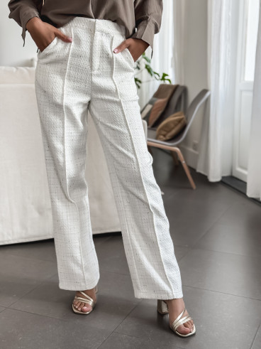 Pantalon Camélia - Ecru/Doré