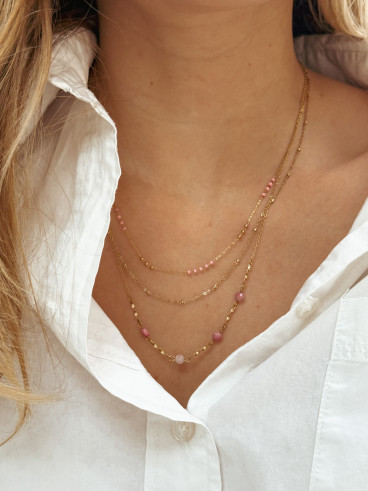 Collier Holly - Doré/Rose