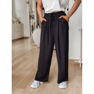 Pantalon fluide Aleyna - Noir