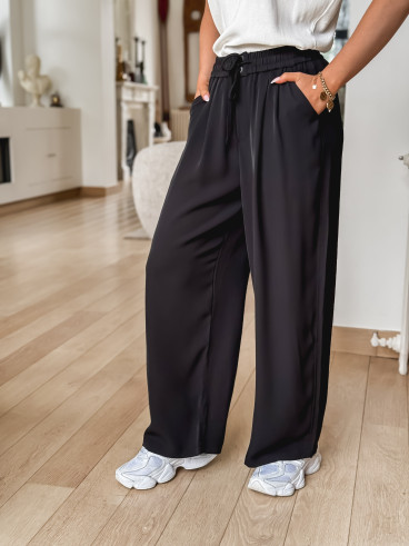 Pantalon fluide Aleyna - Noir