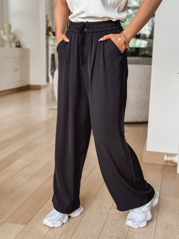 Pantalon fluide Aleyna - Noir