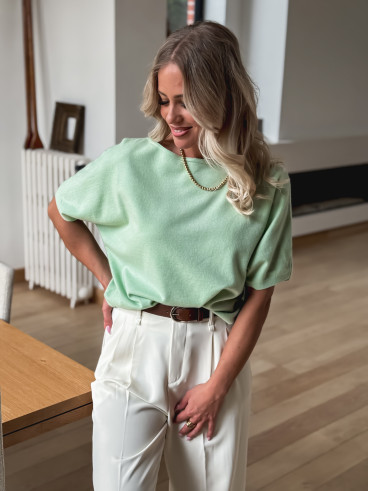 Pull manches courtes Alyssa - Vert