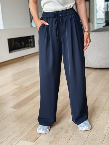 Pantalon fluide Emy - Bleu marine