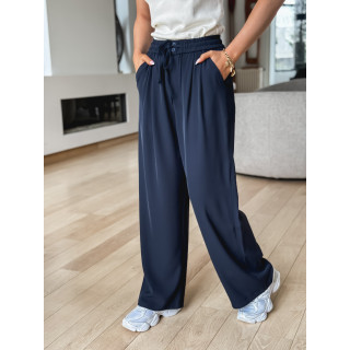 Pantalon fluide Emy - Bleu marine