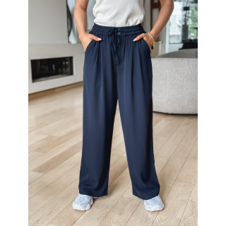 Pantalon fluide Emy - Bleu marine