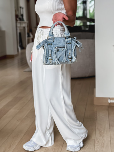 Mini sac en jeans Louison - Bleu clair