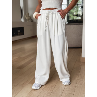 Pantalon fluide Emy - Blanc