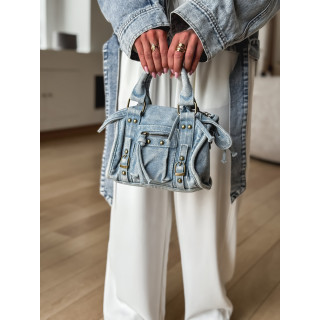 Mini sac en jeans Louison - Bleu clair