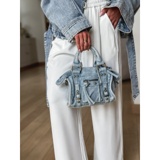 Mini sac en jeans Louison - Bleu clair