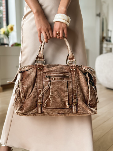 Sac en jeans Bess - Camel