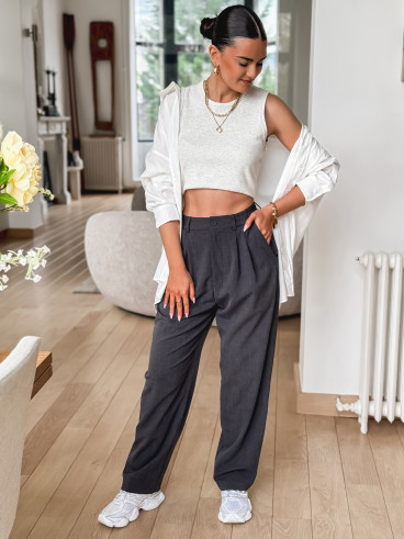 Pantalon Elina - Gris foncé