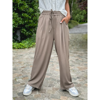 Pantalon fluide Emy - Taupe