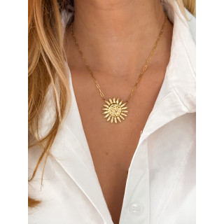 Collier Tournesol - Doré