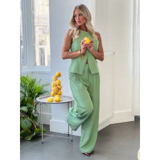 Gilet sans manches Alexane - Vert sauge