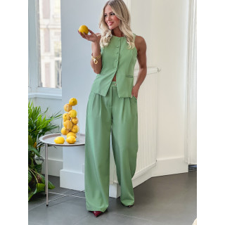 Pantalon Alexane - Vert sauge