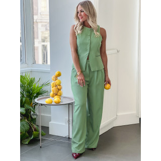 Pantalon Alexane - Vert sauge