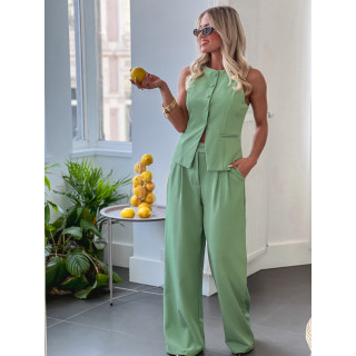 Pantalon Alexane - Vert sauge