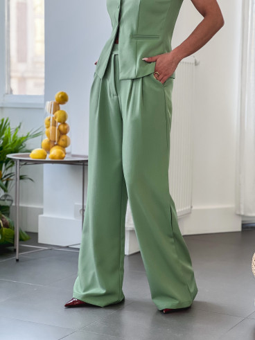 Pantalon Alexane - Vert sauge