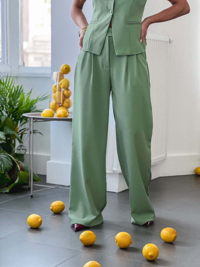 Pantalon Alexane - Vert sauge