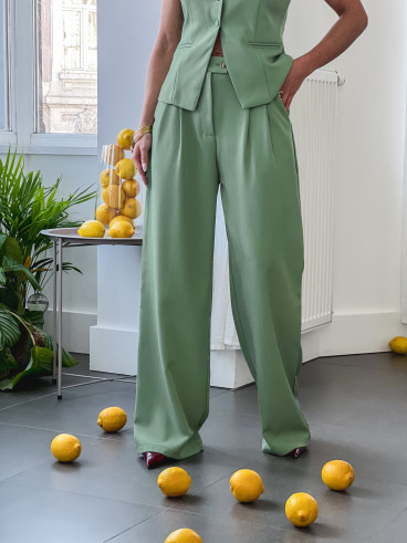 Pantalon Alexane - Vert sauge