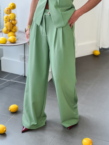 Pantalon Alexane - Vert sauge