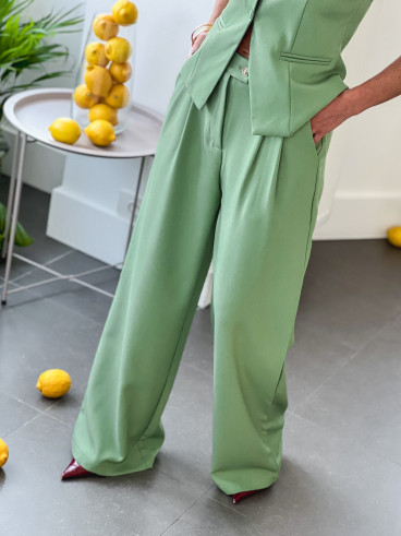 Pantalon Alexane - Vert sauge