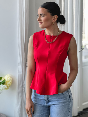 Blouse Mariella - Rouge