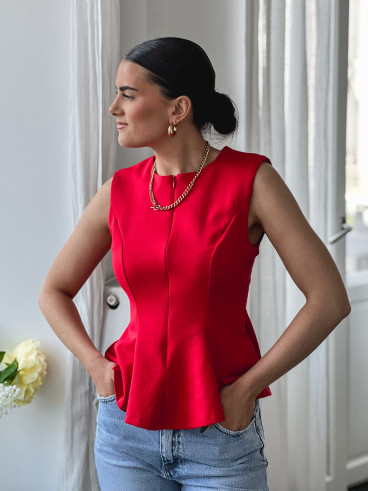 Blouse Mariella - Rouge