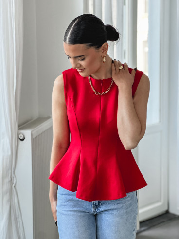 Blouse Mariella - Rouge