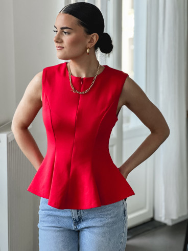 Blouse Mariella - Rouge