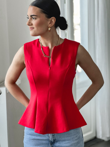 Blouse Mariella - Rouge