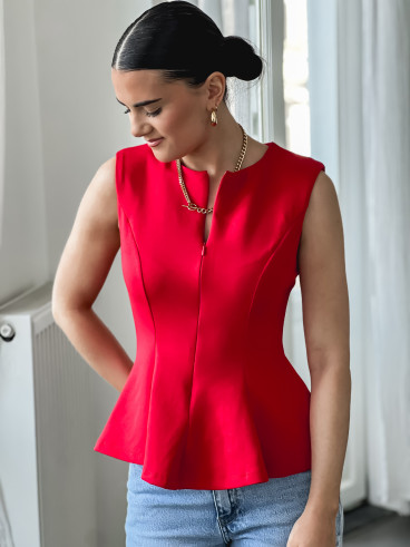 Blouse Mariella - Rouge