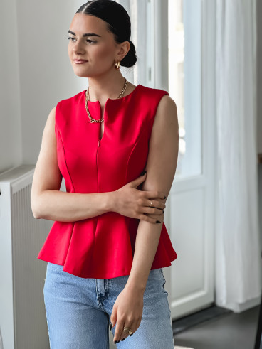 Blouse Mariella - Rouge