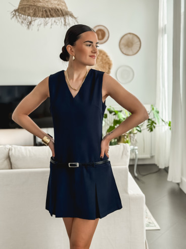 Robe courte Britanie - Bleu marine