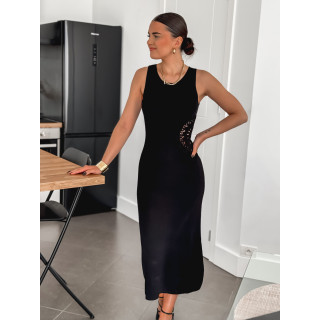 Robe longue Milena - Noir