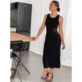 Robe longue Milena - Noir