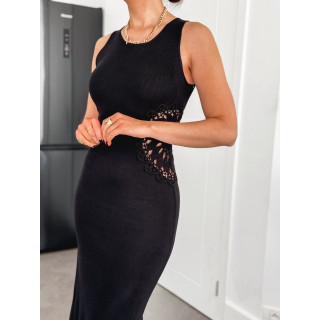 Robe longue Milena - Noir