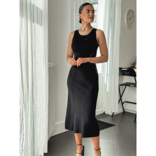 Robe longue Milena - Noir