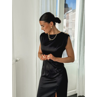 Robe longue Catharina - Noir