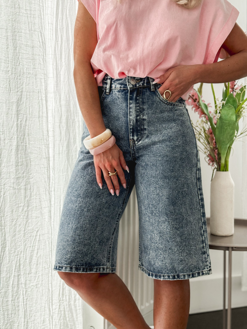 Short en jeans Sidonie - Bleu jeans