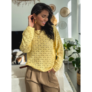 Blouse en crochet Nadie - Jaune