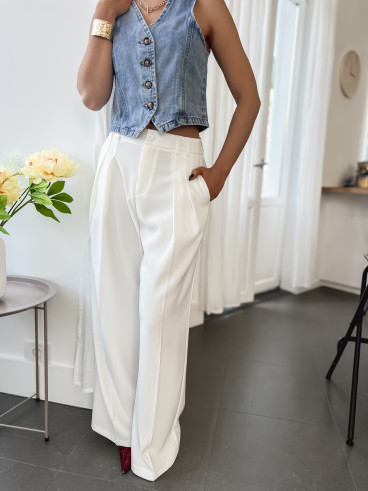 Pantalon Eugénie - Blanc