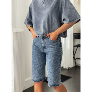 Short en jeans Sidonie - Bleu jeans