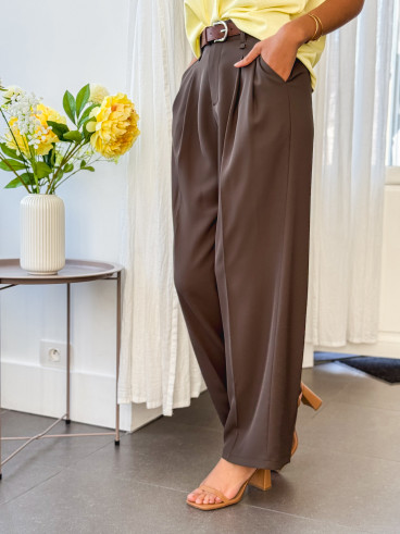 Pantalon Milane - Chocolat