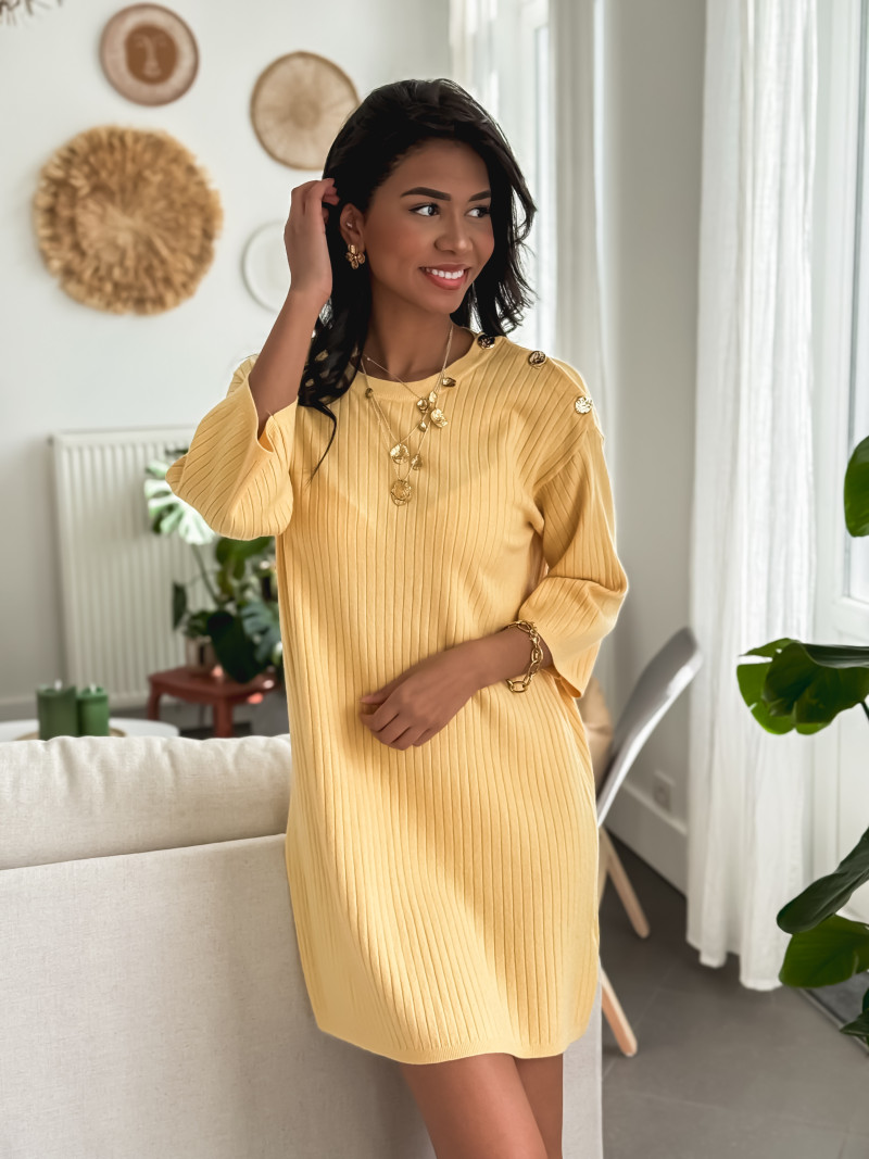 Robe courte Jelena - Jaune