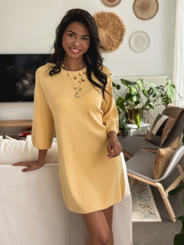 Robe courte Jelena - Jaune